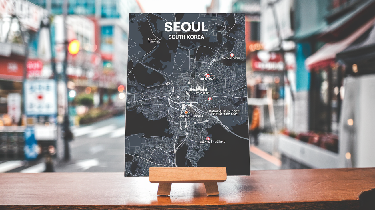 Seoul Korea City Map